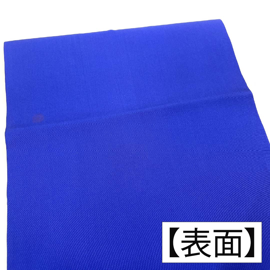 名古屋帯 正絹 Aランク 桔梗色（ききょういろ） 染め帯 塩瀬 風景柄 帯丈361cm ポイント柄 セミフォーマル 青系 1124011463317 名古屋仕立て