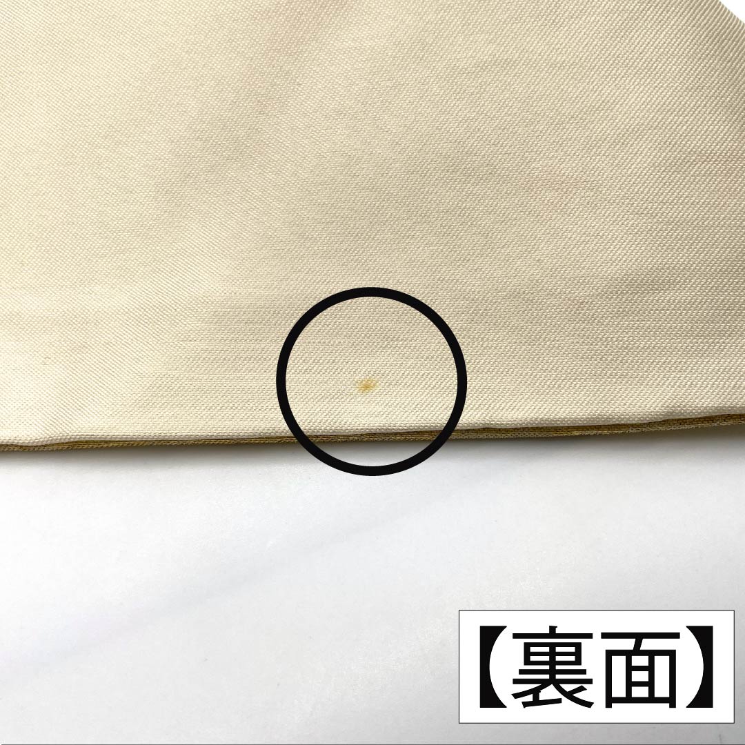 名古屋帯 正絹 Aランク 名古屋仕立て 金色（きんいろ） 古典柄 紐 ライン 帯丈355cm ポイント柄 セミフォーマル 金系 1124012723321