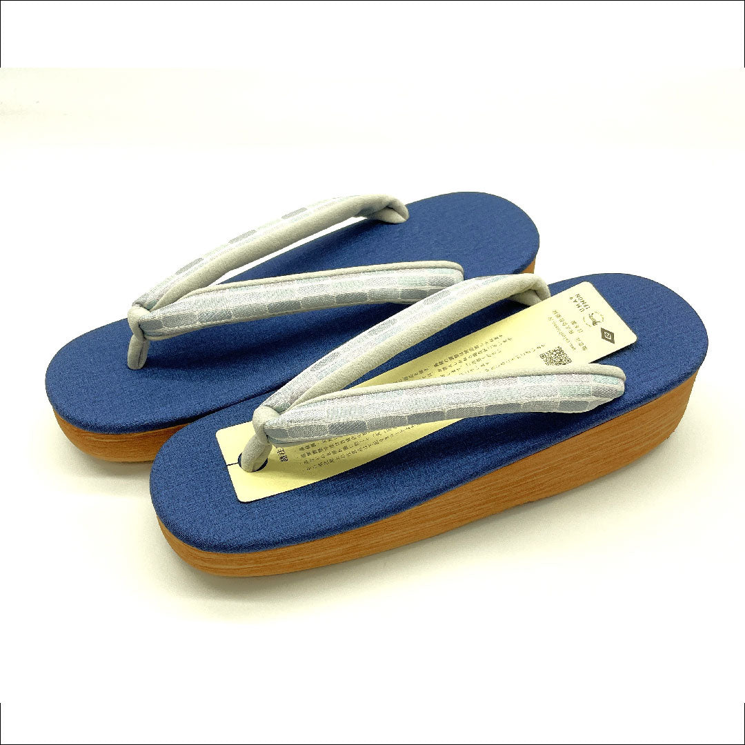 (Brand new, unused) Karen Blosso Cafe Sandals, Size L, Blue, NEW Rank, 1122000721417