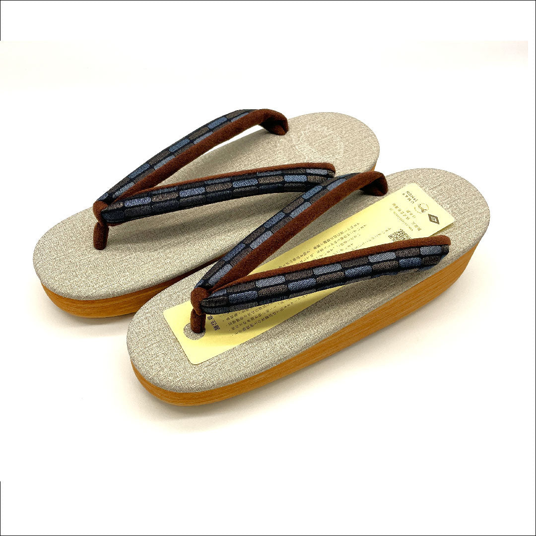 （新品未使用品）カレンブロッソ カフェ草履 Mサイズ グレー系 NEWランク 1122000501322