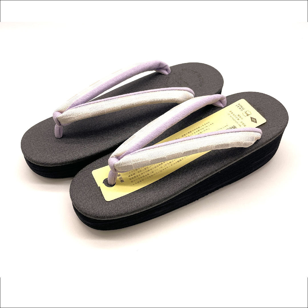 （新品未使用品）カレンブロッソ カフェ草履 Mサイズ グレー系 NEWランク 1122000851322