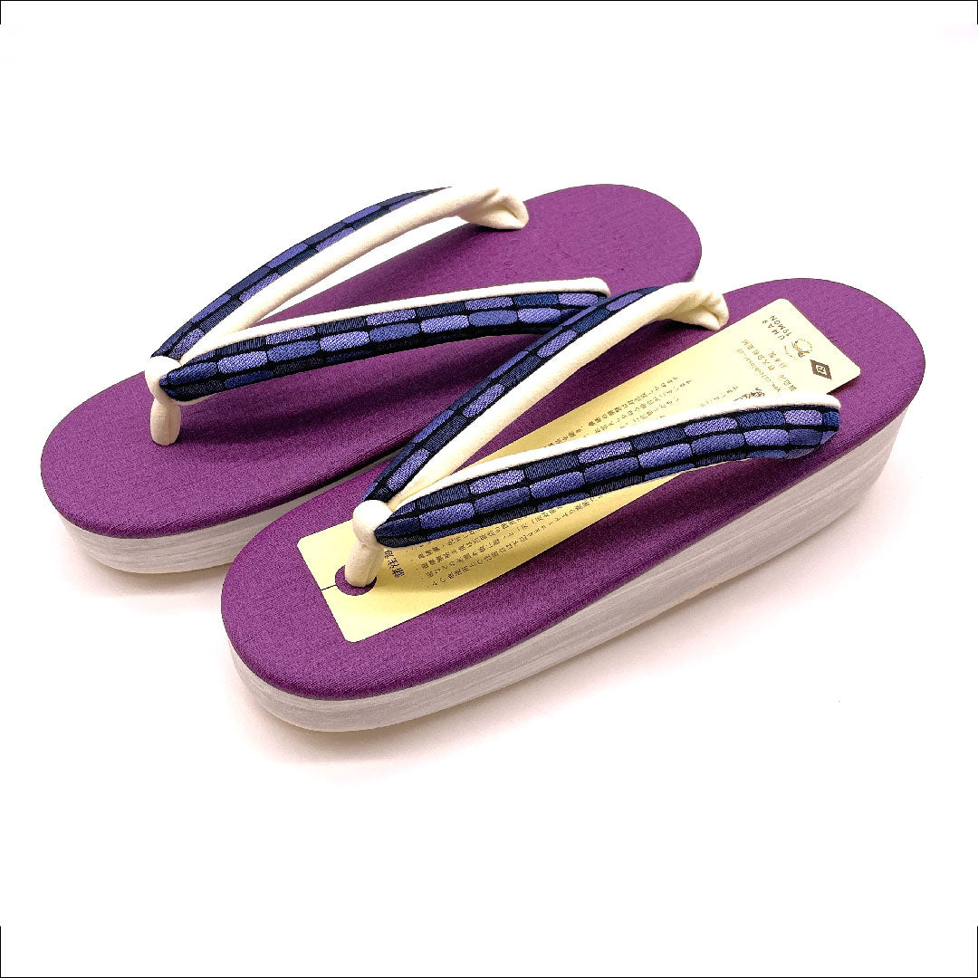 （新品未使用品）カレンブロッソ カフェ草履 Mサイズ 紫系 NEWランク 1122000791320