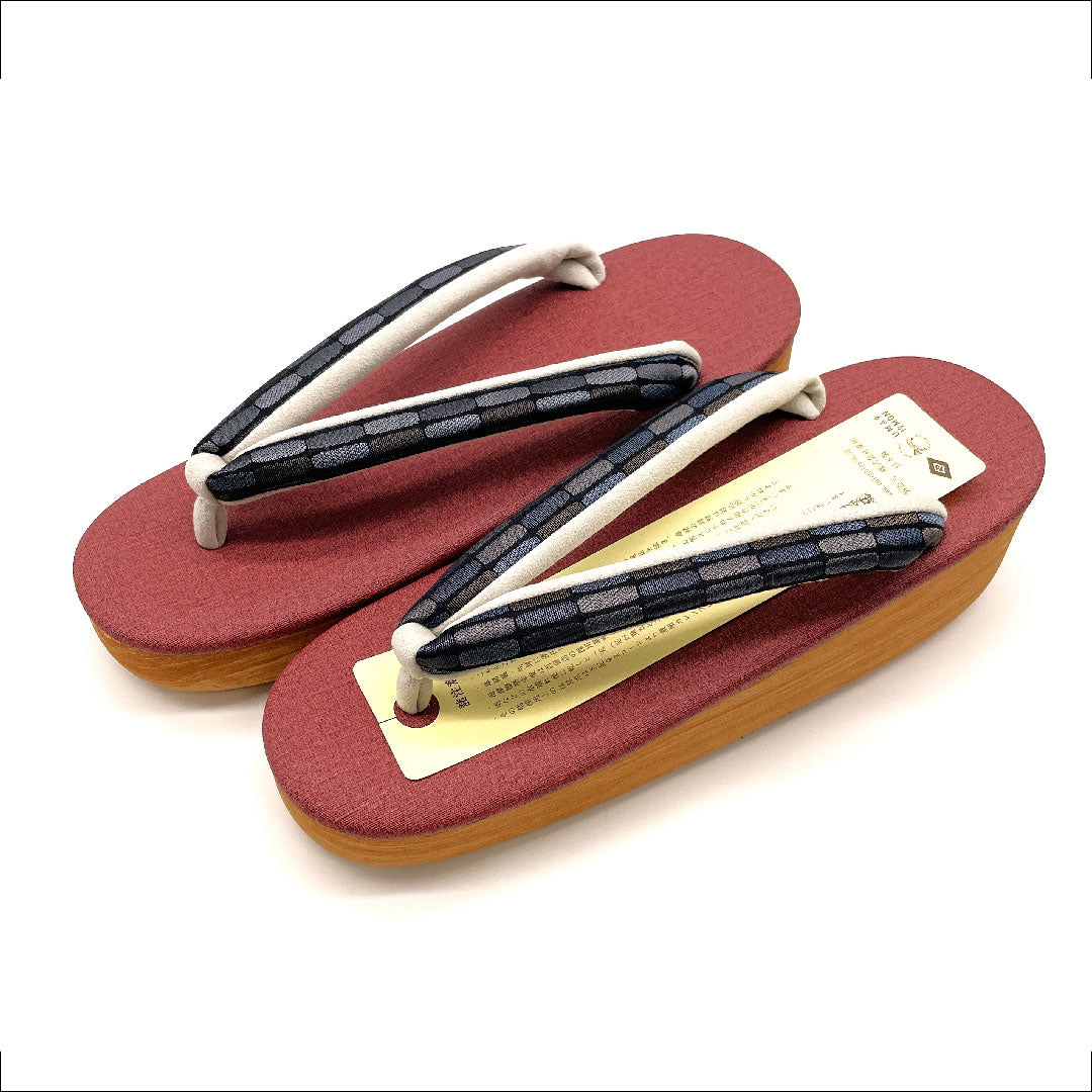 （新品未使用品）カレンブロッソ カフェ草履 Mサイズ 赤系 NEWランク 1122000511312