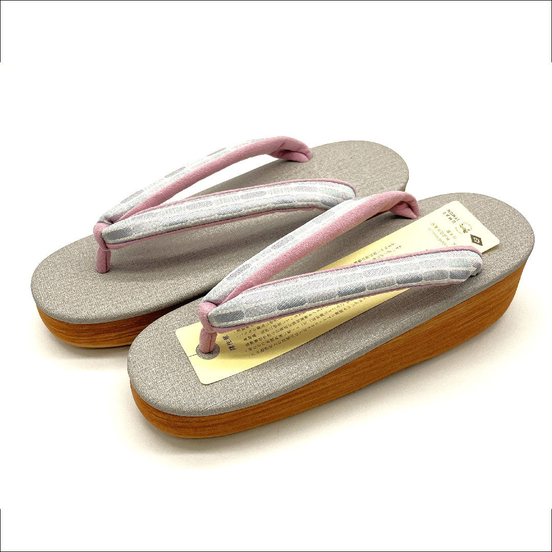 （新品未使用品）カレンブロッソ カフェ草履 Mサイズ グレー系 NEWランク 1122000631322