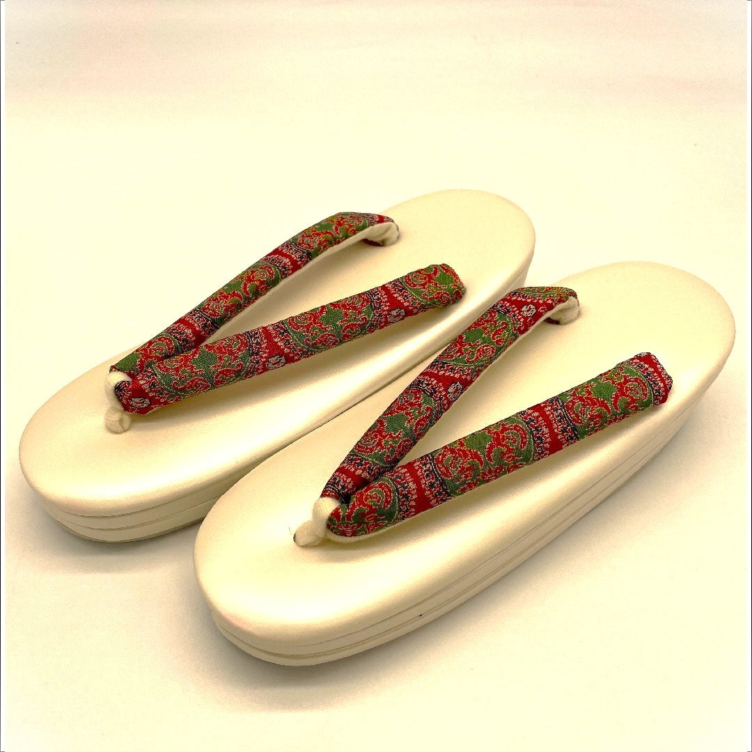 (New old stock) Tatsumura Art Textile Sandals, Size M, Cream, Rank A, 1122000213315