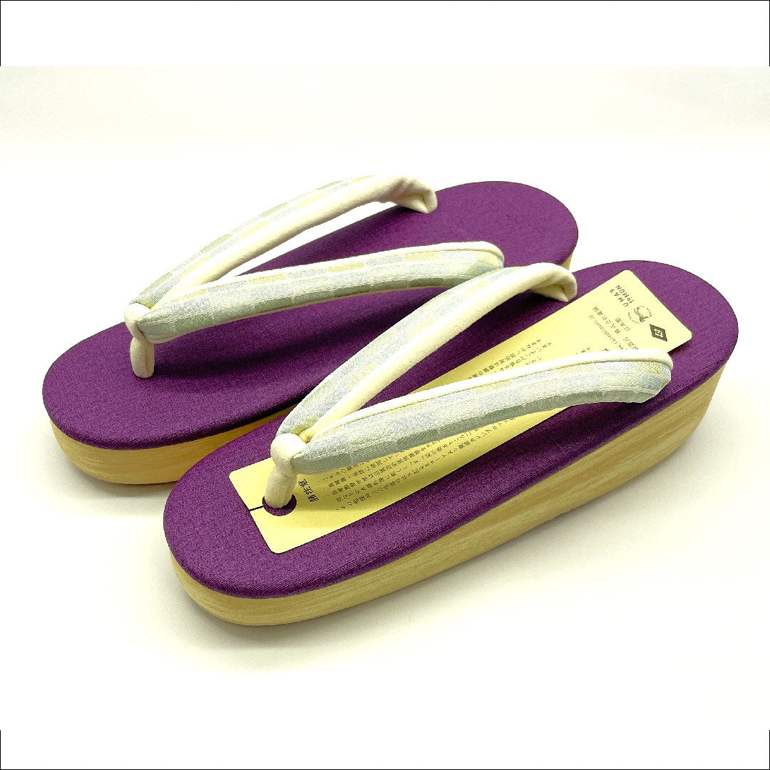 （新品未使用品）カレンブロッソ カフェ草履 Mサイズ 紫系 NEWランク 1122000601320