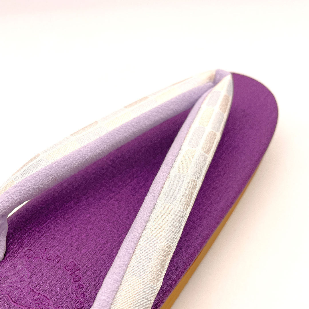 （新品未使用品）カレンブロッソ カフェ草履 Mサイズ 紫系 NEWランク 1122000841320