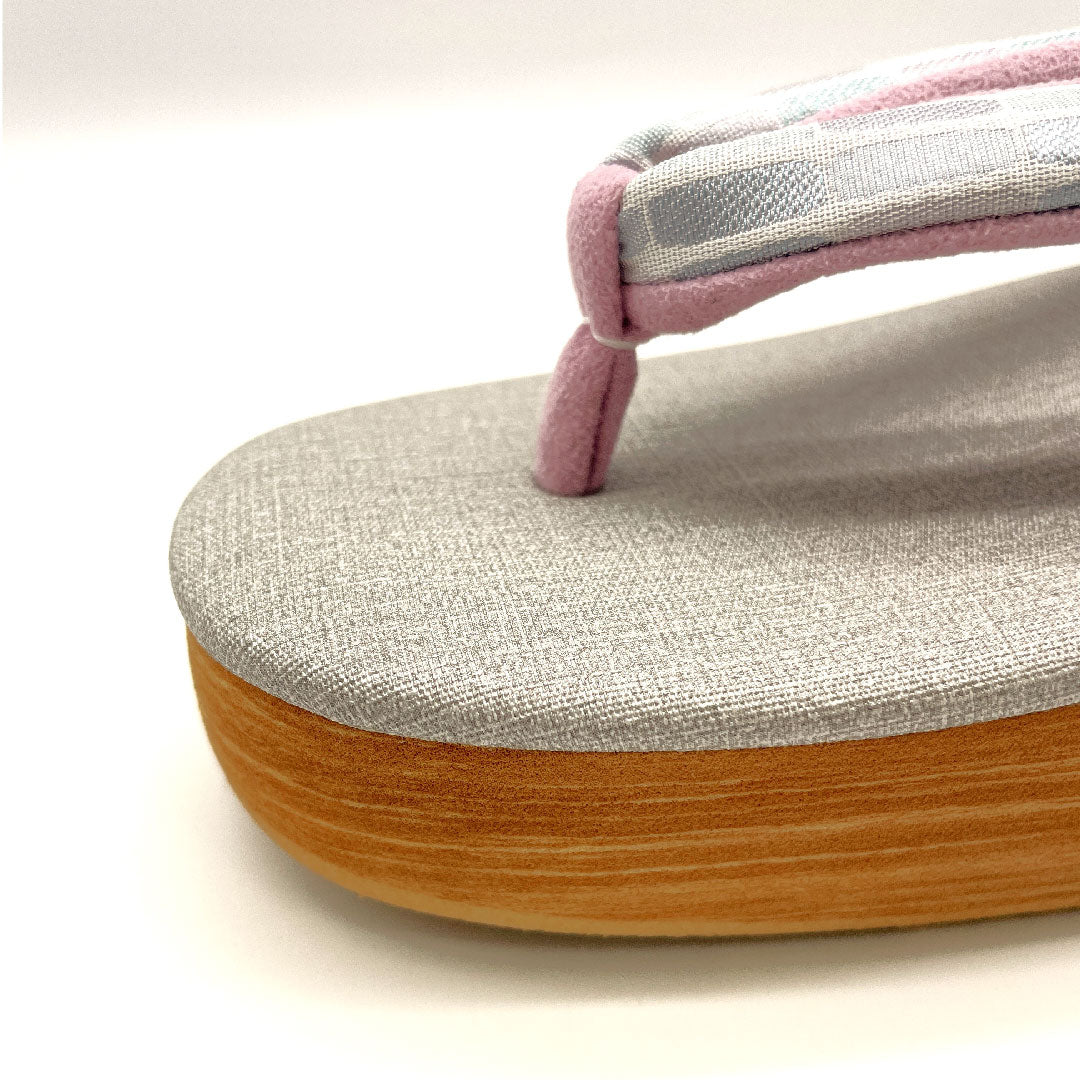 （新品未使用品）カレンブロッソ カフェ草履 Mサイズ グレー系 NEWランク 1122000631322