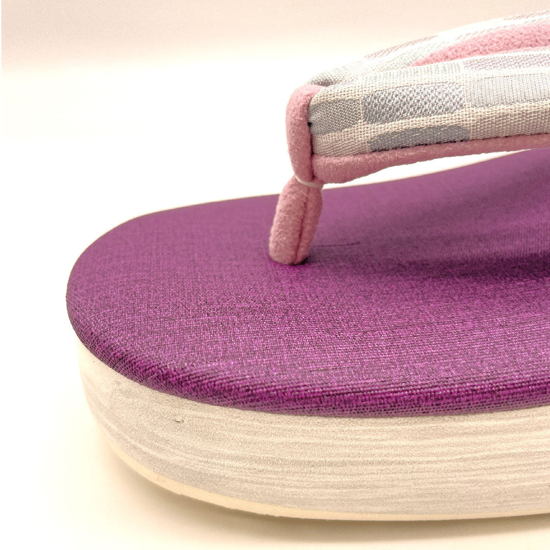 (Brand new, unused) Karen Blosso Cafe Sandals, Size M, Purple, NEW Rank, 1122000761320