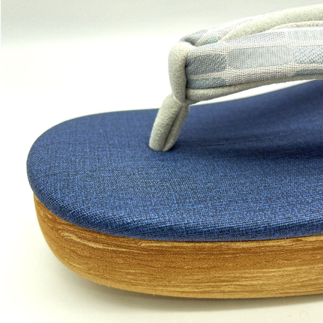 (Brand new, unused) Karen Blosso Cafe Sandals, Size L, Blue, NEW Rank, 1122000721417