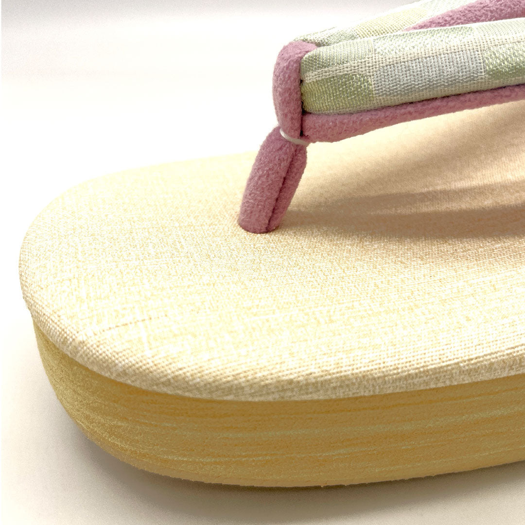 (Brand new, unused) Karen Blosso Cafe Sandals, Size L, Cream, NEW Rank, 1122000461415