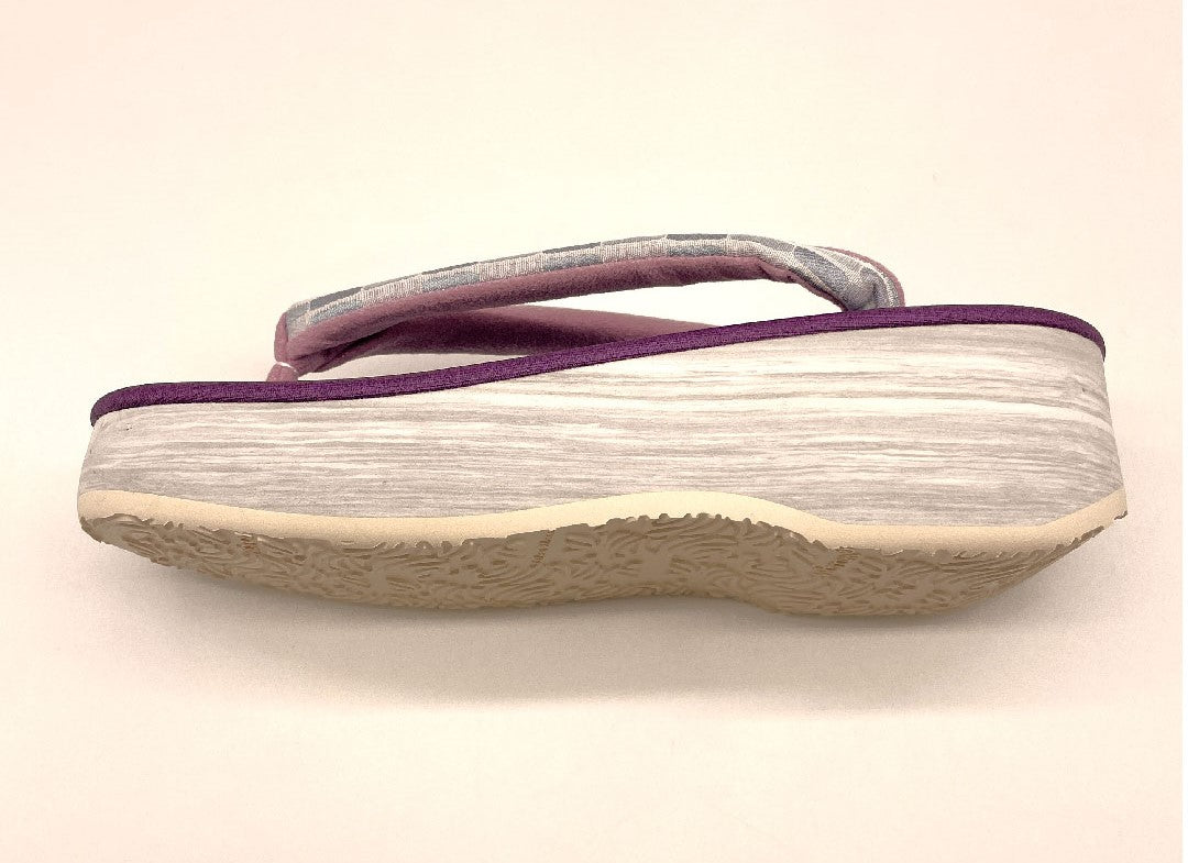 (Brand new, unused) Karen Blosso Cafe Sandals, Size M, Purple, NEW Rank, 1122000761320