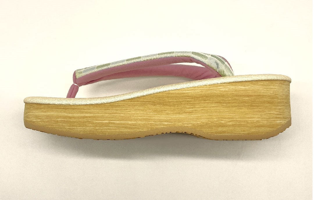 (Brand new, unused) Karen Blosso Cafe Sandals, Size L, Cream, NEW Rank, 1122000461415