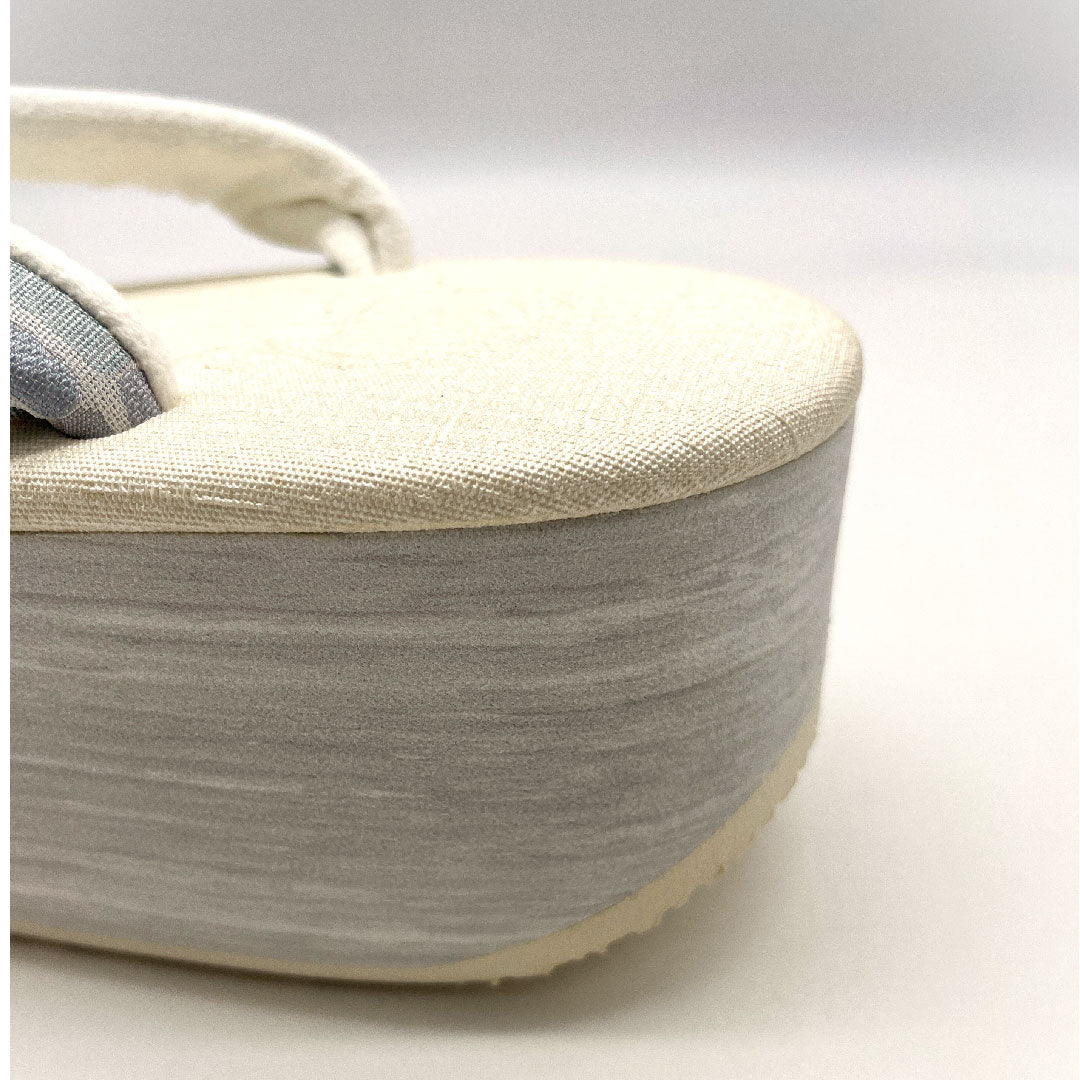 (Brand new, unused) Karen Blosso Cafe Sandals, Size L, White, NEW Rank, 1122000881411