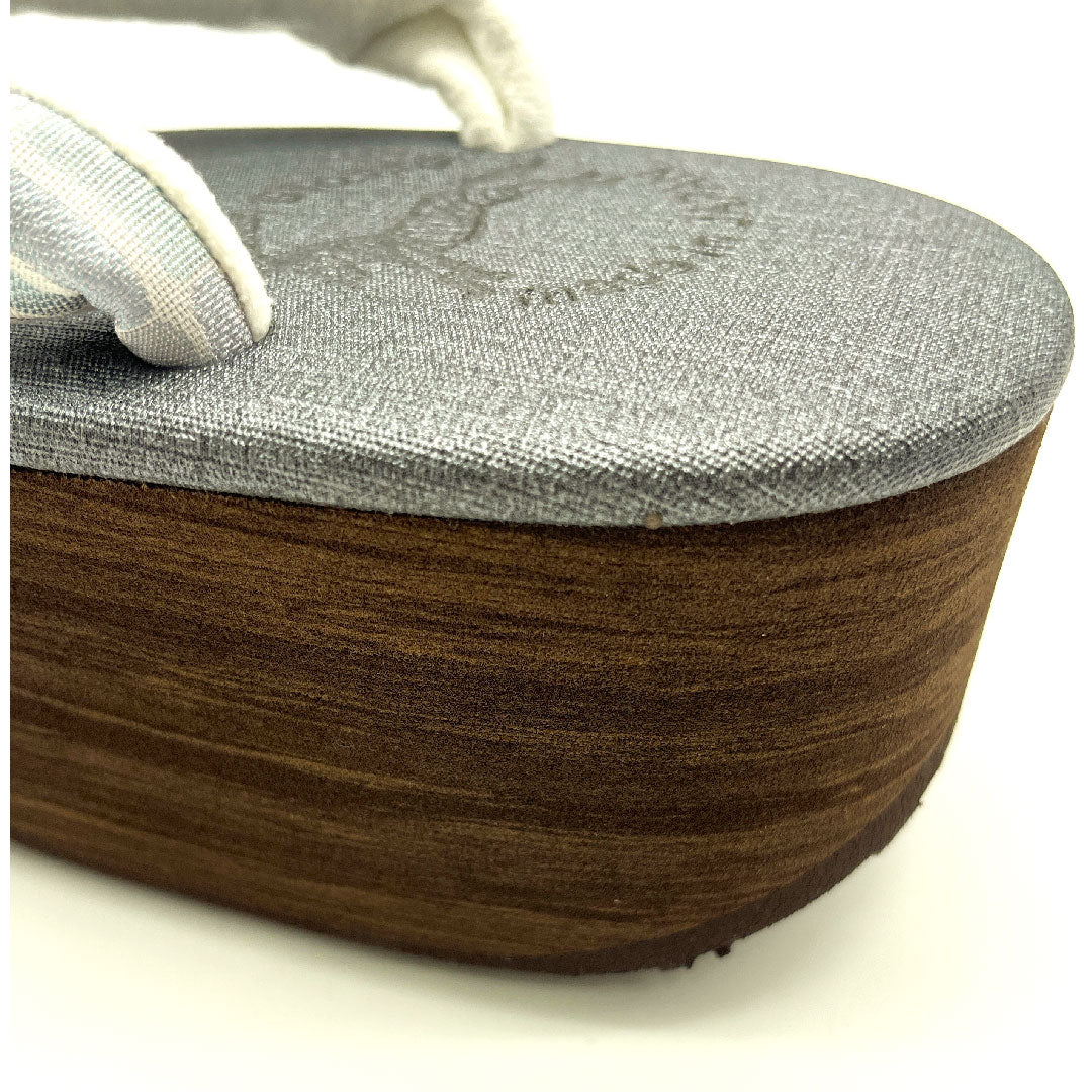 （新品未使用品）カレンブロッソ カフェ草履 Lサイズ グレー系 NEWランク 1122000381422