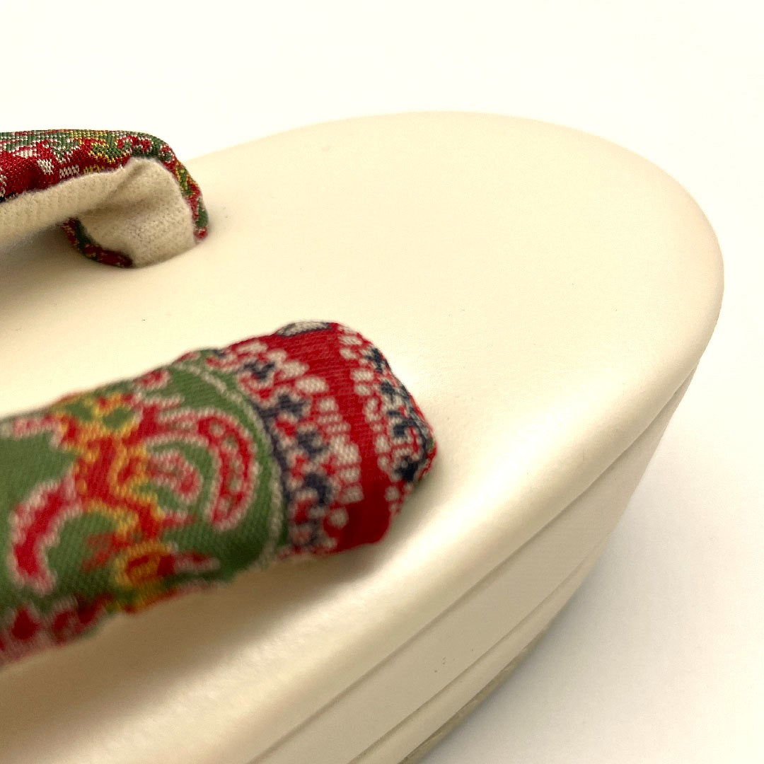 (New old stock) Tatsumura Art Textile Sandals, Size M, Cream, Rank A, 1122000213315