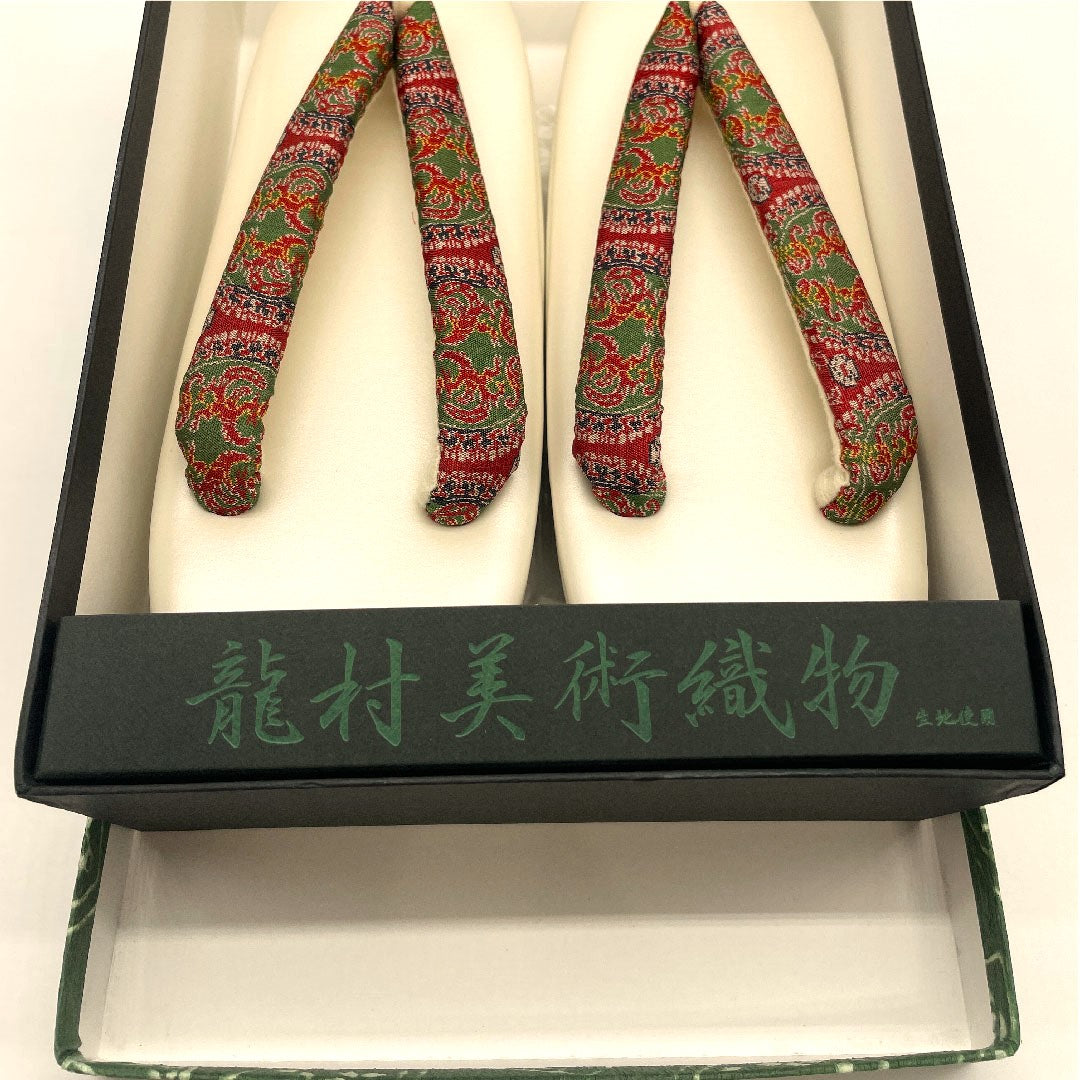 (New old stock) Tatsumura Art Textile Sandals, Size M, Cream, Rank A, 1122000213315