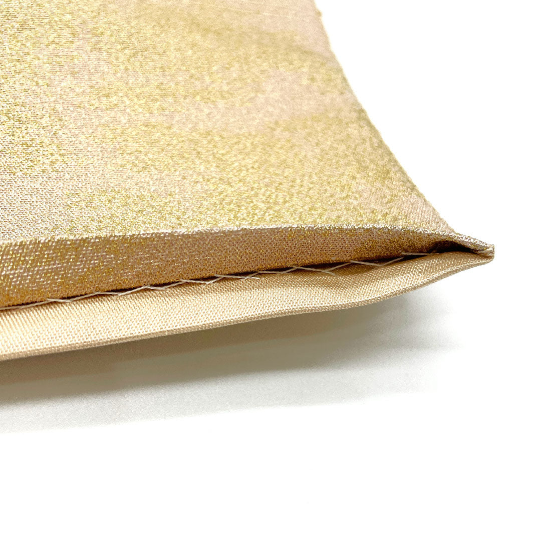 袋帯 山模様 帯丈429cm 正絹 Aランク 全通 セミフォーマル 金系 1123002423321