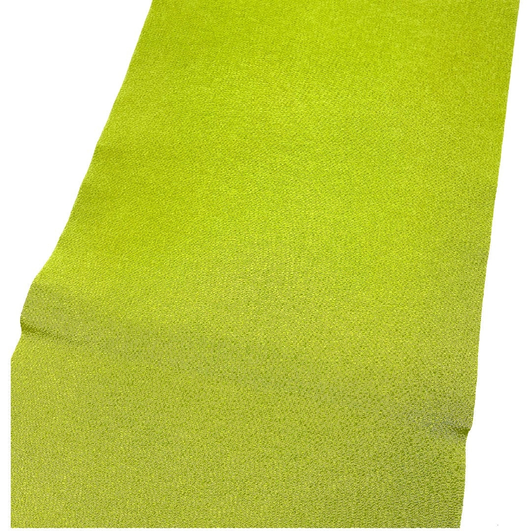 名古屋帯 縮緬地 荒波 菖蒲 帯丈372.5cm 正絹 Sランク ポイント柄 カジュアル 緑系 1124000262319  名古屋仕立て