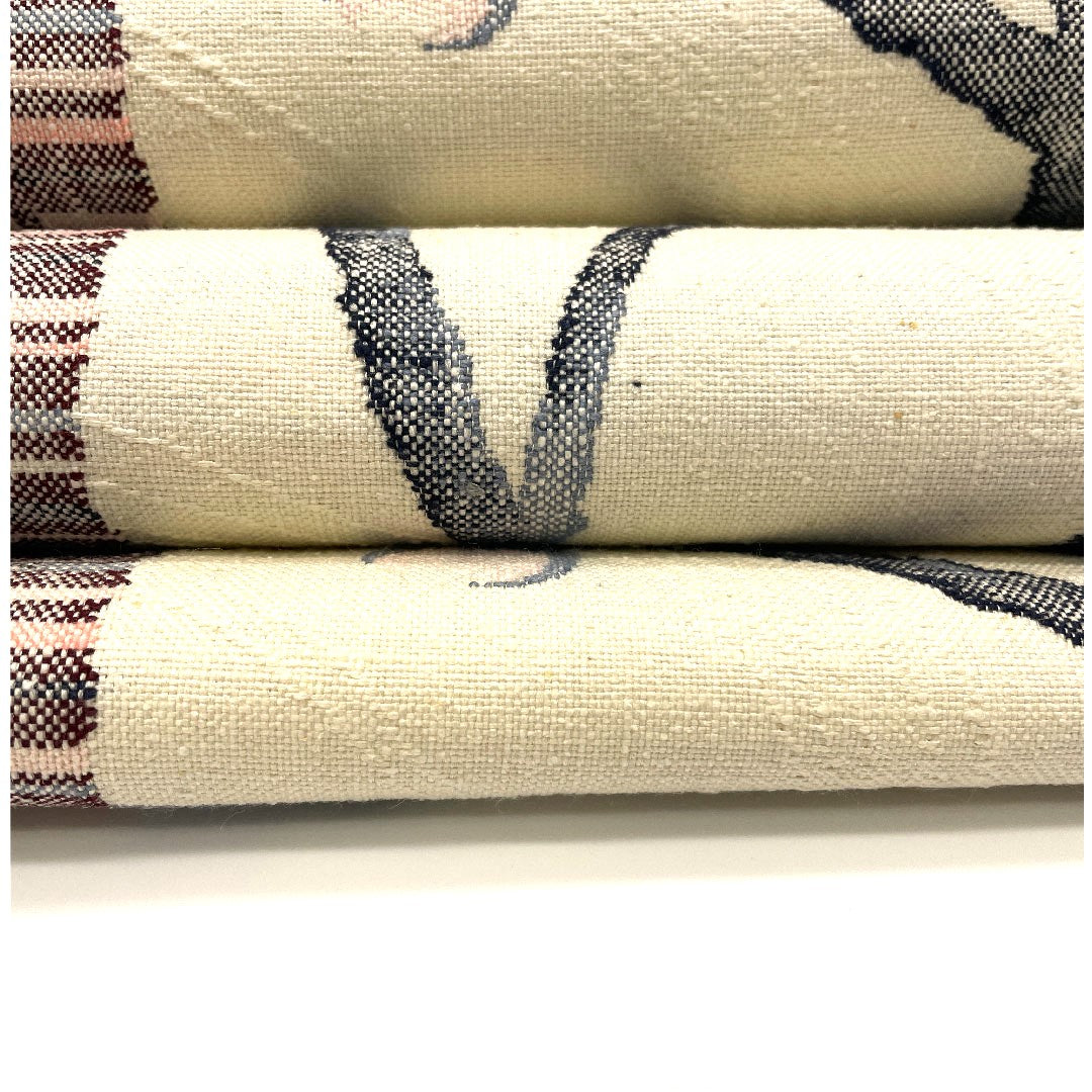 名古屋帯 真綿紬 枝蕾模様 帯丈359cm 正絹 Sランク 六通 カジュアル クリーム系 1124000272315  松葉仕立て