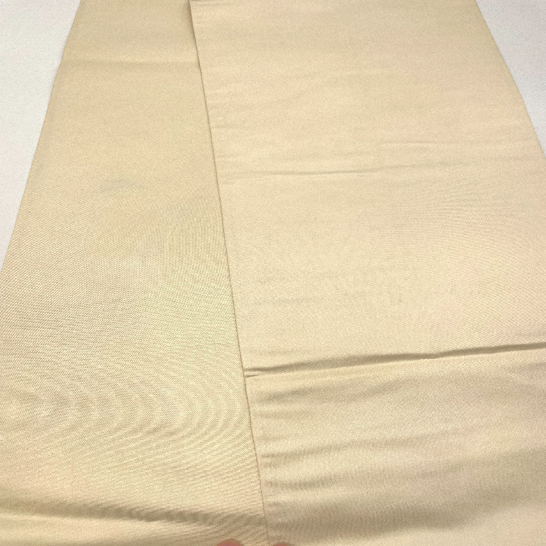 袋帯 菱 吉祥文様 鶴 帯丈432cm 正絹 Aランク ポイント柄 フォーマル 白系 1123002413311