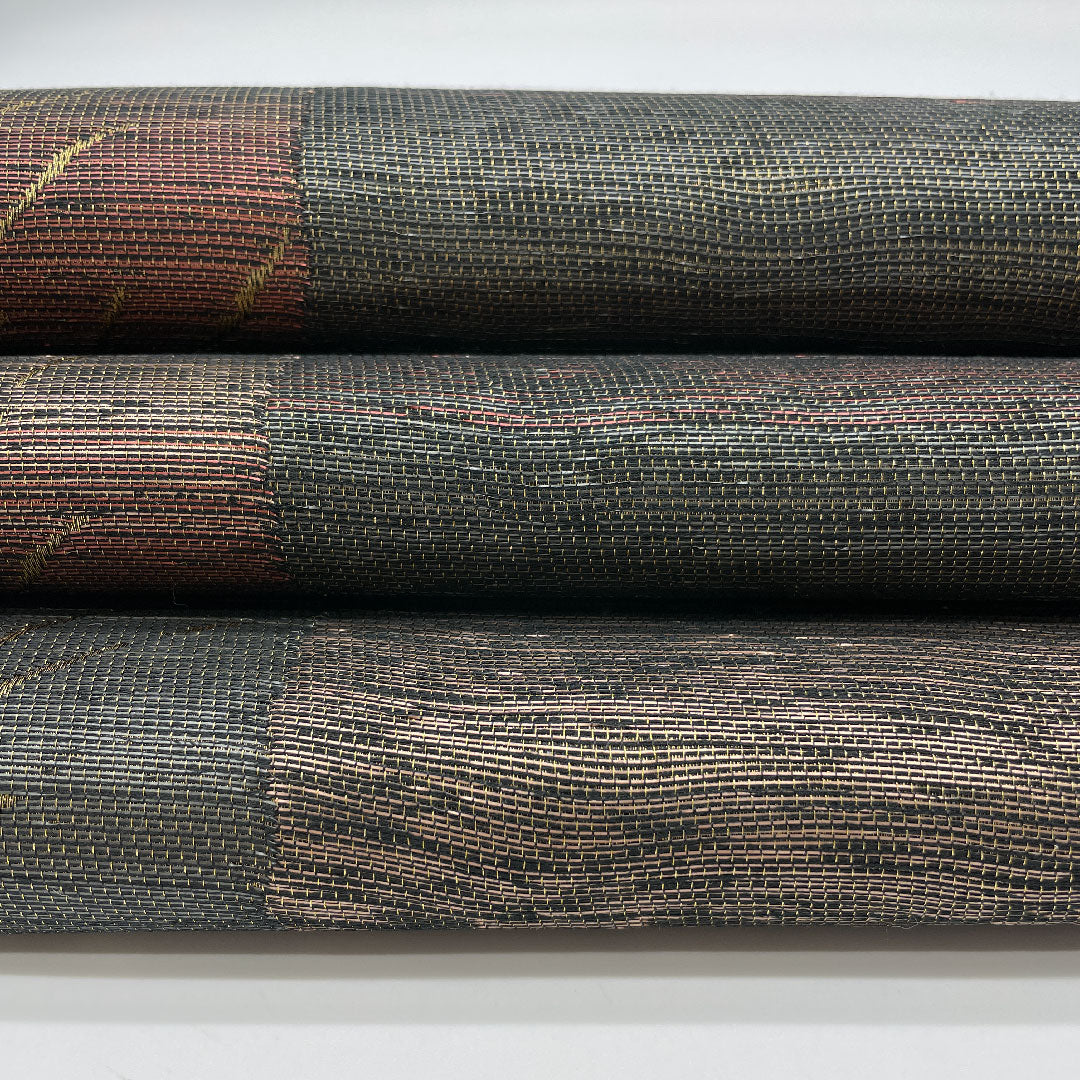 袋帯 帯丈440cm 正絹 Aランク 全通 カジュアル 緑系 1123000663319