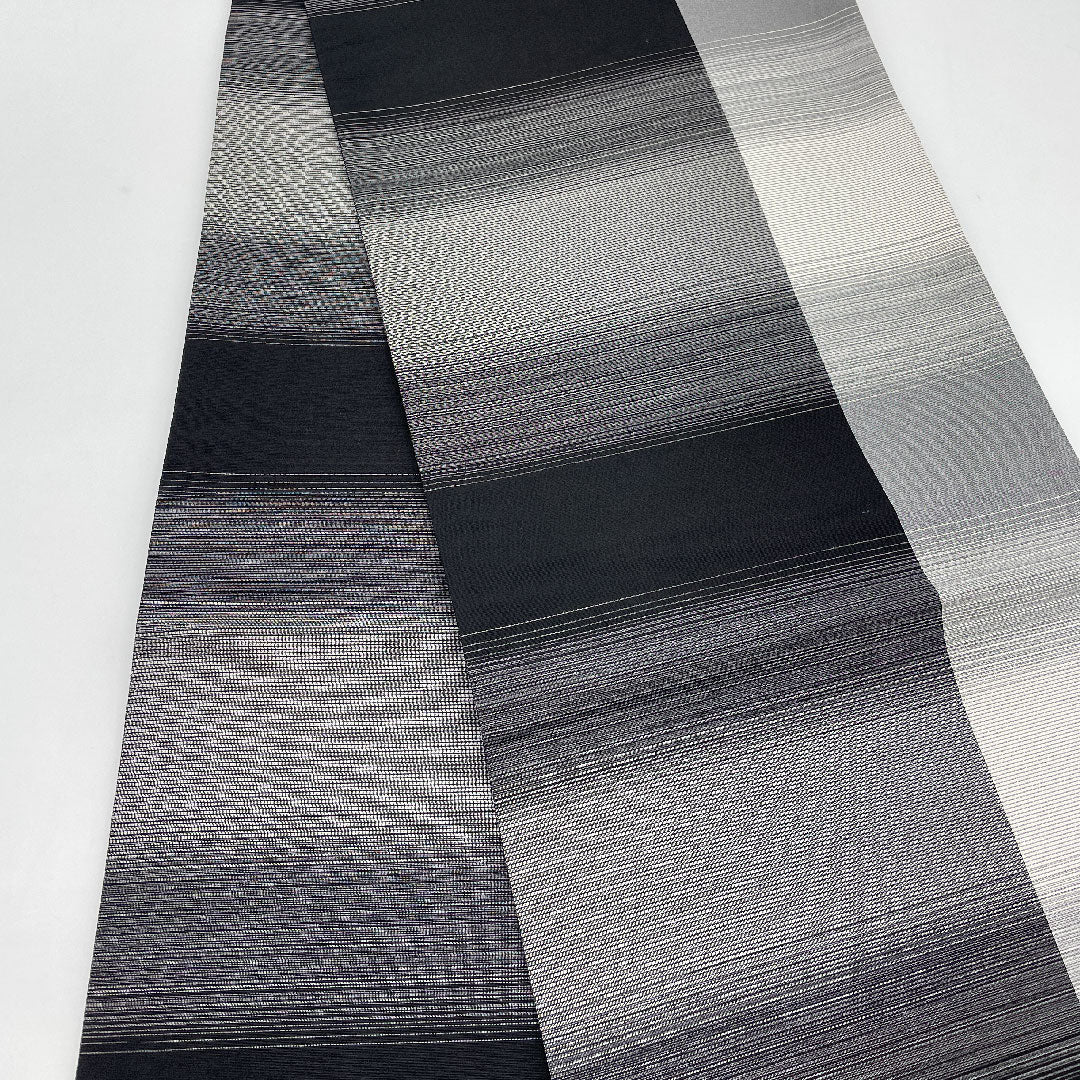 袋帯 蔦 橘 折りボカシ 帯丈442cm 正絹 Sランク ポイント柄 セミフォーマル 紫系 1123000942320