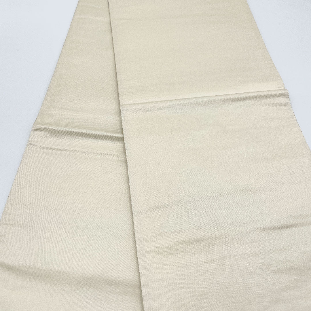 袋帯 本金箔 御車花詰華文 七宝 亀甲 帯丈436cm 正絹 Sランク 六通 フォーマル クリーム系 1123001082315