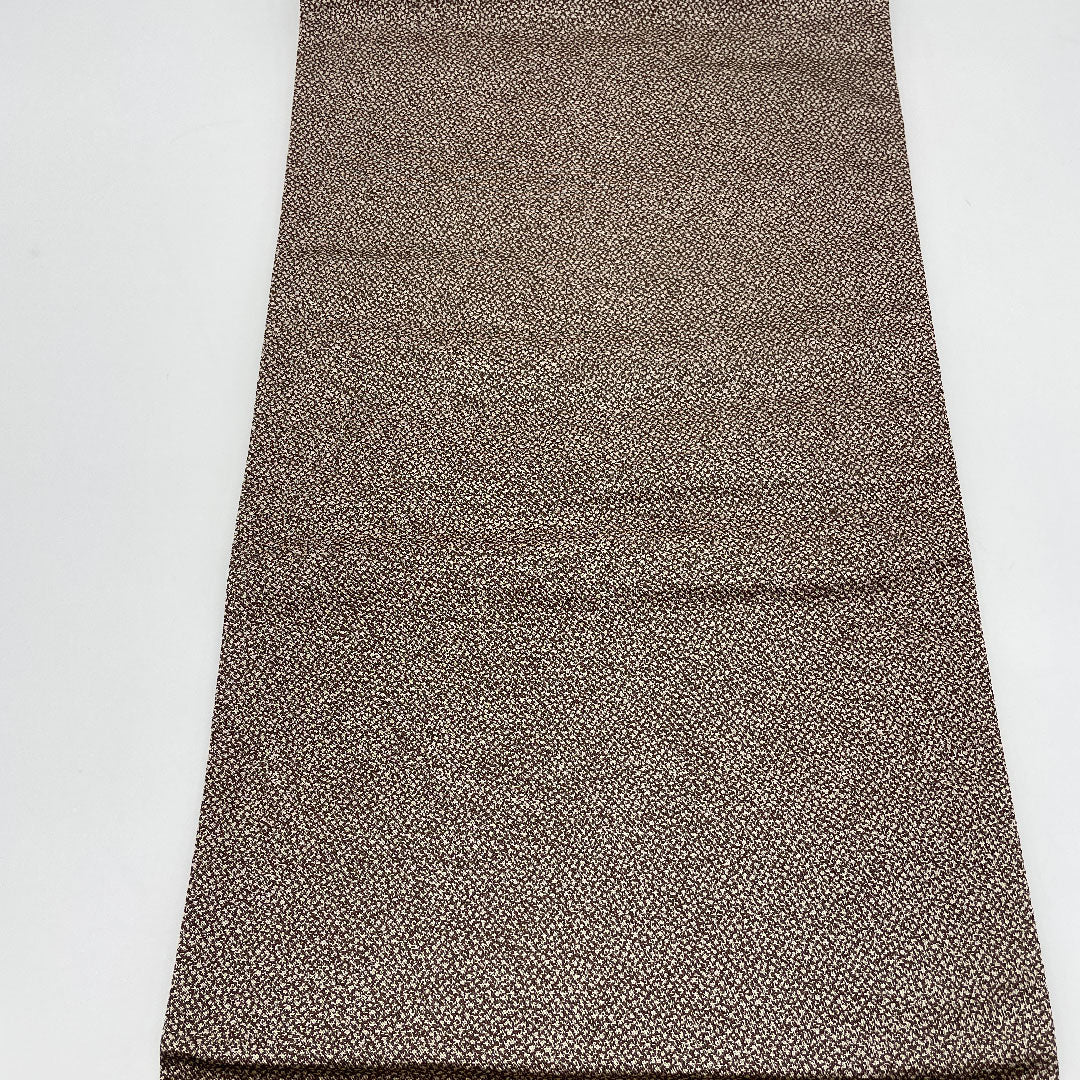 袋帯 吉祥文様 帯丈424cm 正絹 Sランク 六通 フォーマル 茶系 1123001002314