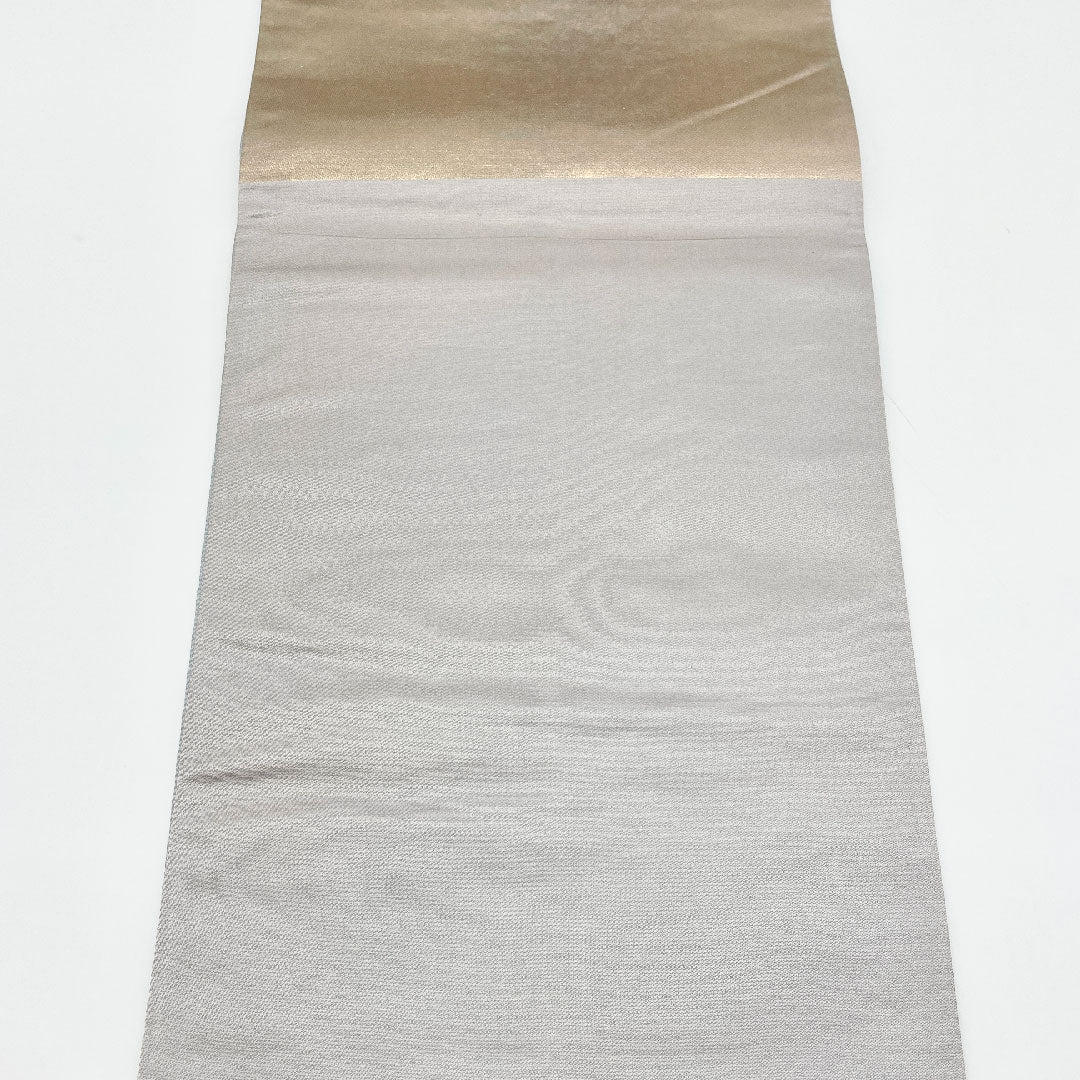 袋帯 金彩加工 鳳凰 螺鈿 帯丈440cm 正絹 Aランク ポイント柄 フォーマル 金系 1123001043321