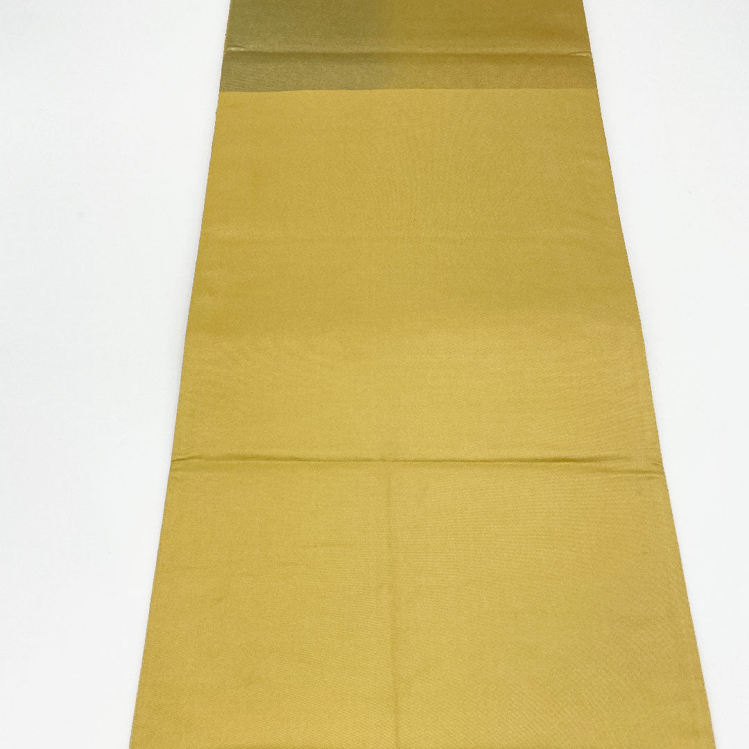 リサイクル着物】袋帯 幾何学模様 金彩加工 引箔 440cm 正絹 ポイント