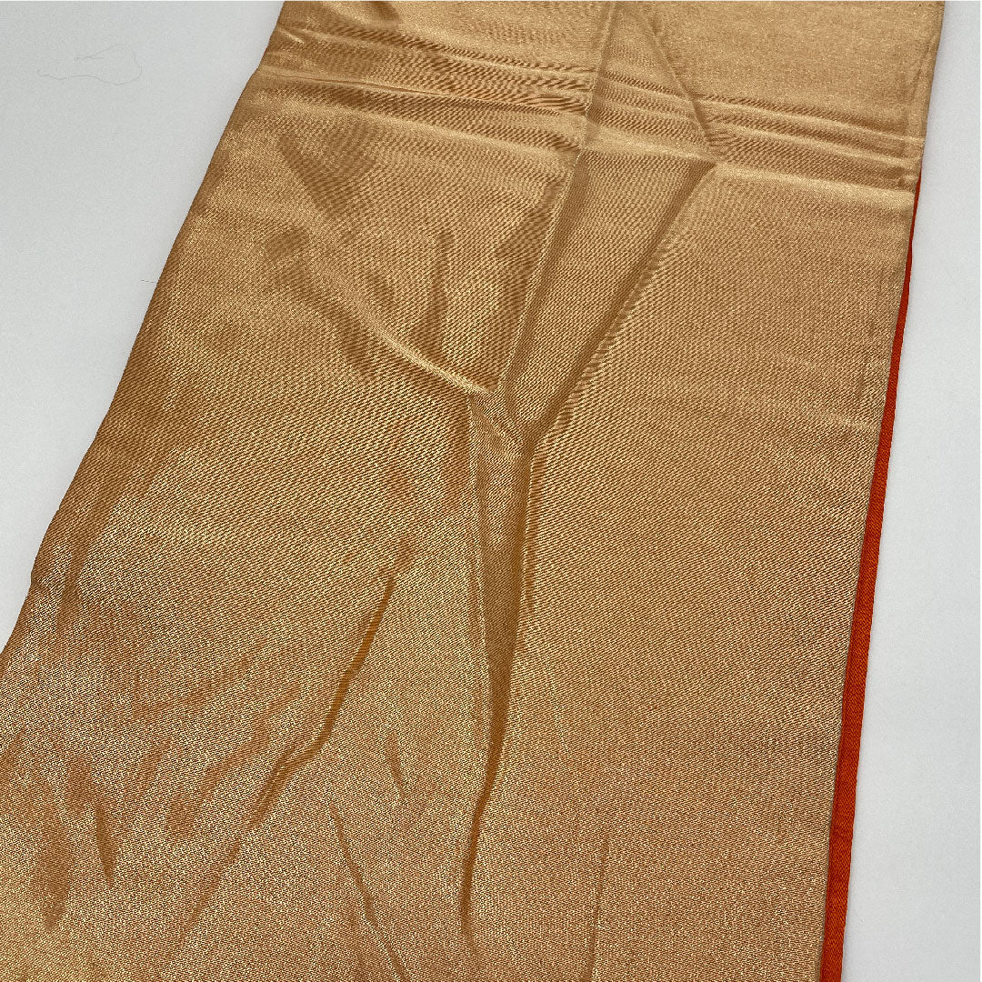 袋帯 竹 帯丈416cm 正絹 Aランク 六通 フォーマル 金系 1123000923321