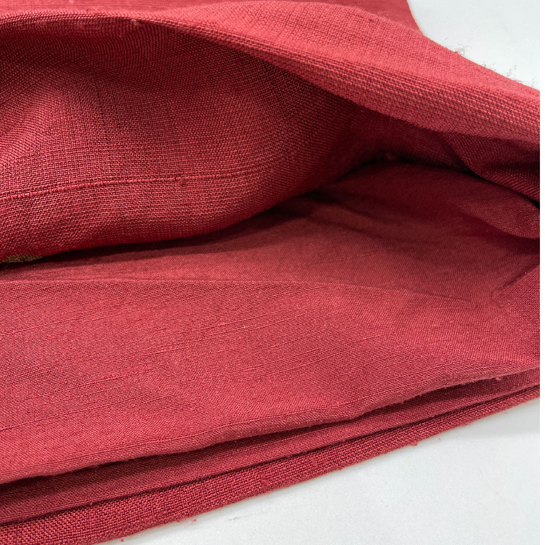 （未仕立）袋帯 帯丈428cm 正絹 Sランク 全通 カジュアル 赤系 1123000572312