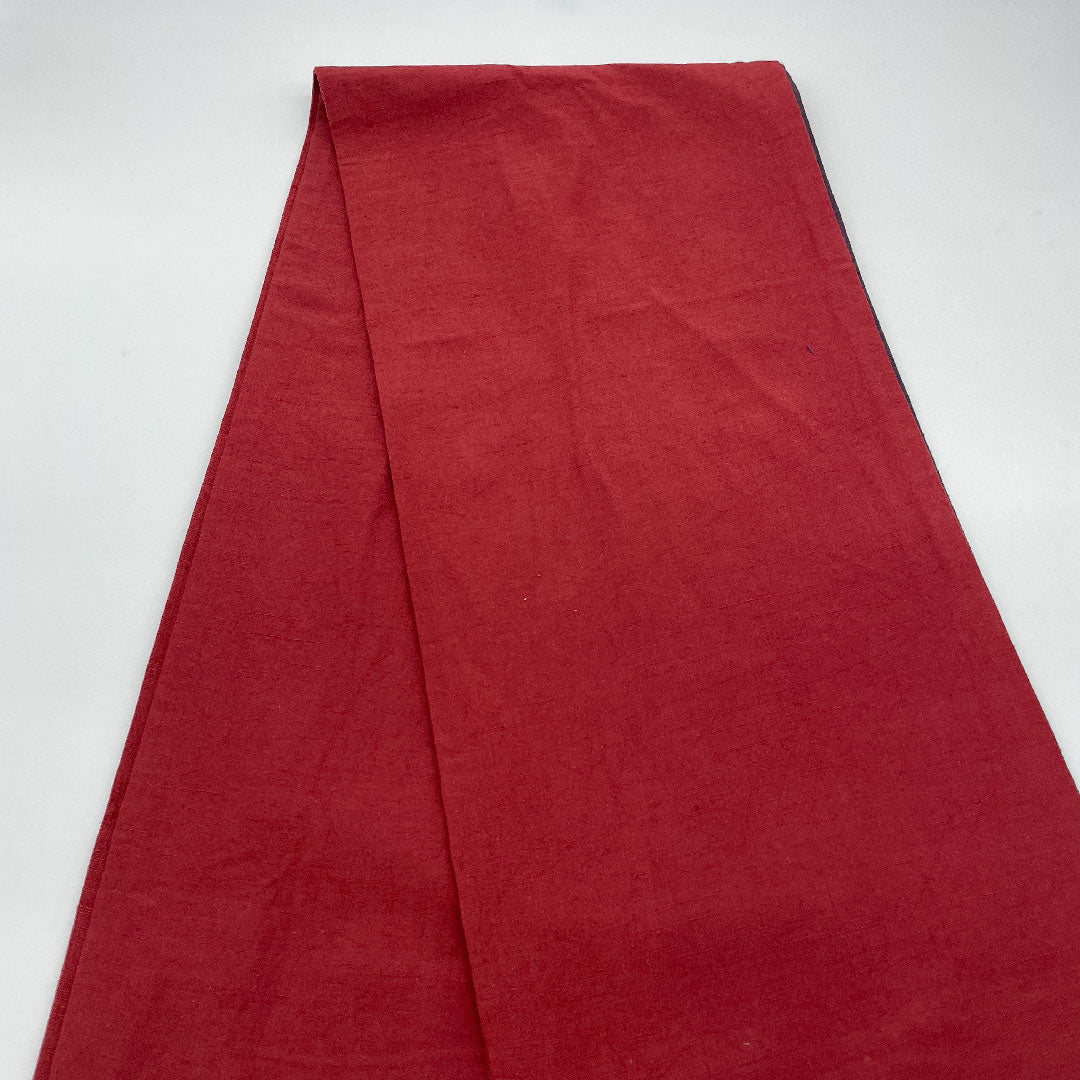 （未仕立）袋帯 帯丈428cm 正絹 Sランク 全通 カジュアル 赤系 1123000572312