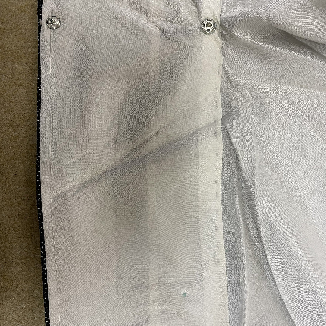 大島紬 身丈151.5cm 裄丈62.5cm 幾何学 正絹 美品 袷 黒 1116000253210